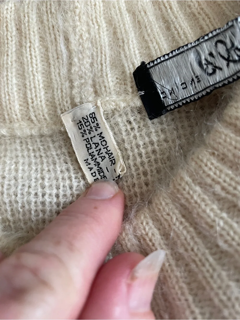 Vintage Hal’s Colorblock mohair wool Crewneck Sweater